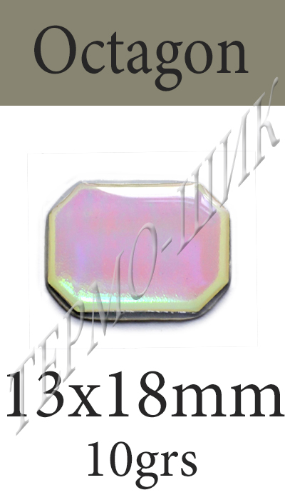   Color-Stone Octagon 13x18mm